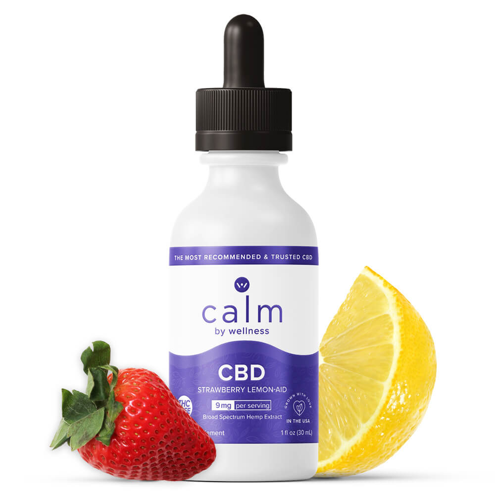 Buy Strawberry Lemonade CBD Oil Tincture | Calm By Wellness