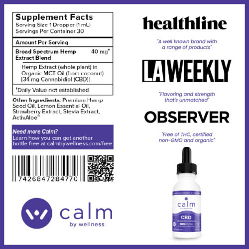 CBD Oil Tincture - Strawberry Lemon-aid - Image 2
