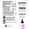 cbn oil for sleep supplement facts