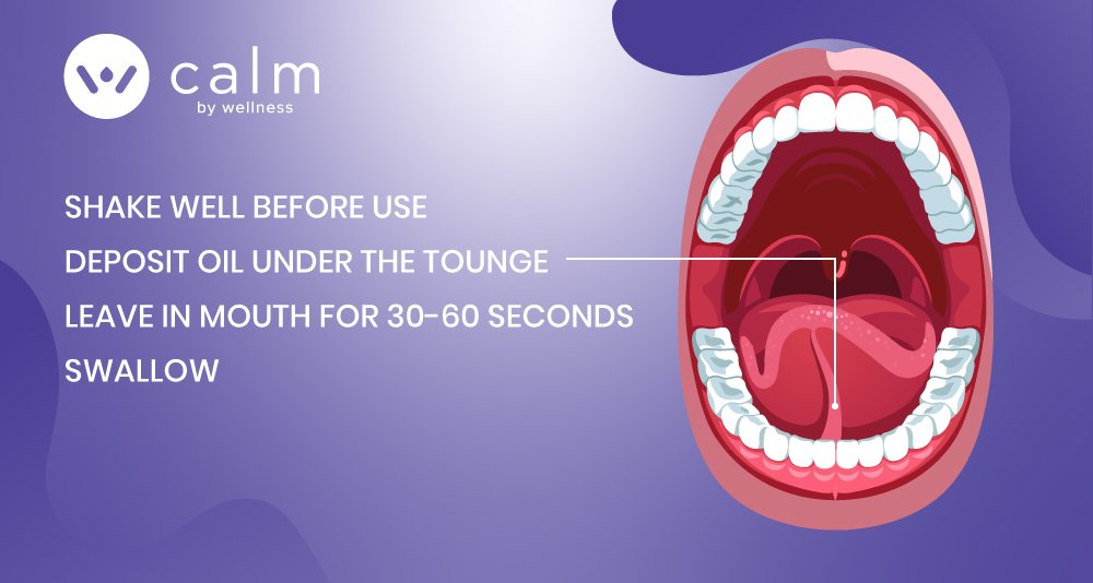 take CBD oil under the tongue