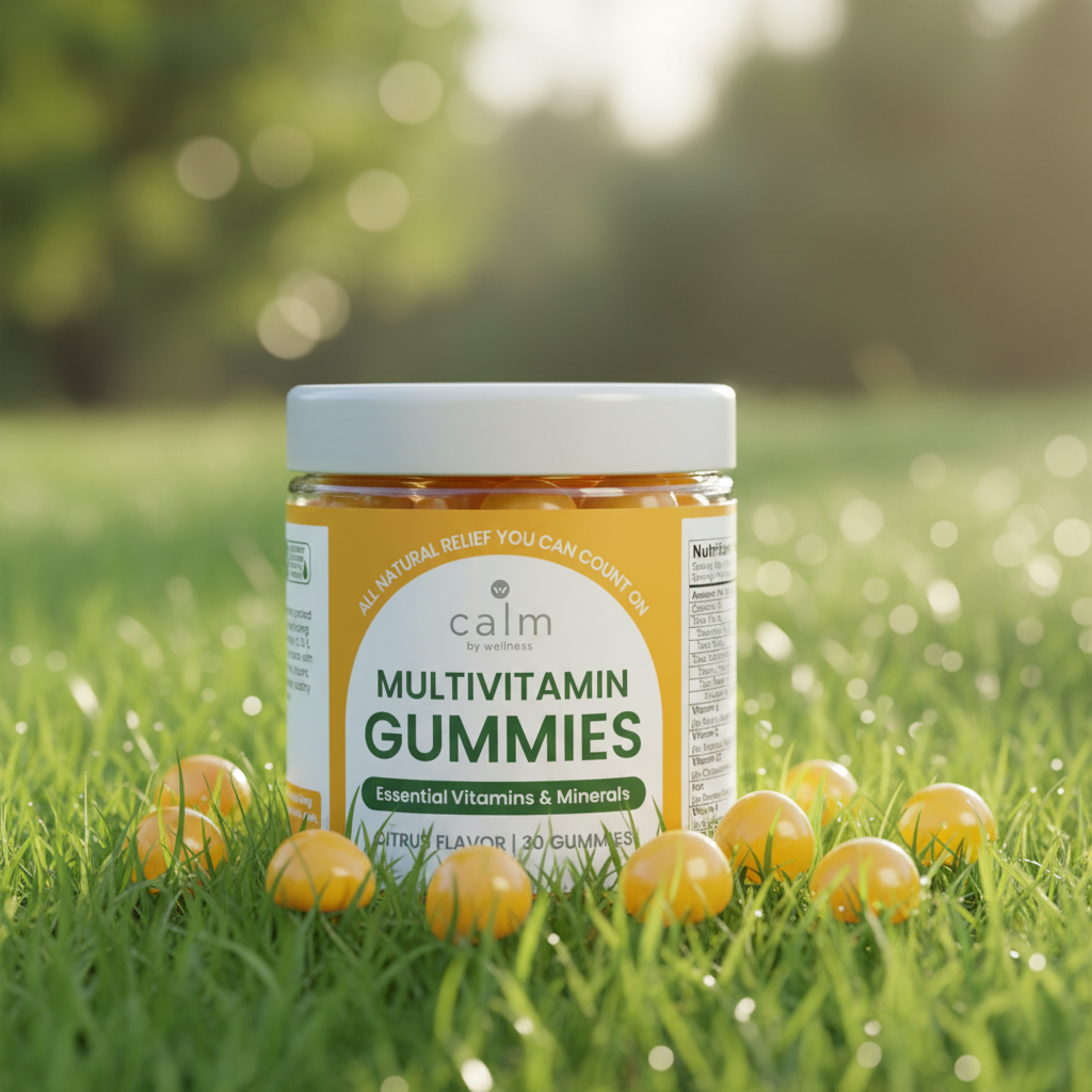 Calm by Wellness multivitamin gummies support multivitamins and biological aging research